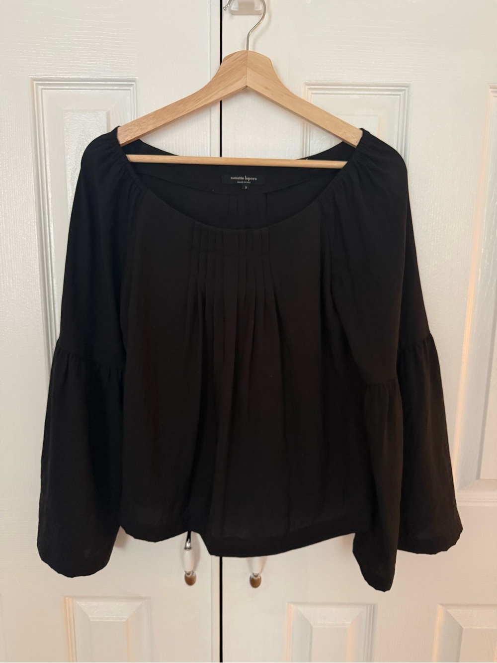 Nanette Lenore black blouse